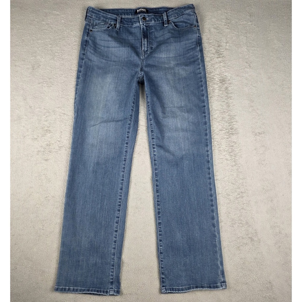 Buffalo David Bitton Jeans Women's 12/32 Alyssa High Rise Straight Leg Stretch